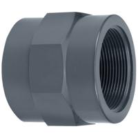 Aquaforte PVC Schroefbus 50mm x 1½'' - Waterdichte Lijmverbinding en Binnendraad Aansluiting