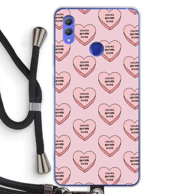 Chicks before dicks: Honor Note 10 Transparant Hoesje met koord