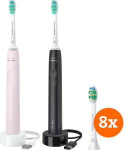 Philips Sonicare 3100 Series HX3675/15 + InterCare opzetborstels (8 stuks)