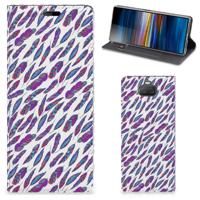 Sony Xperia 10 | Hoesje met Magneet | Feathers Color