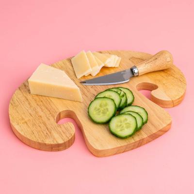 Champignon snijplank met kaasmes Champignon snijplank met kaasmes