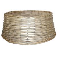 Kerstboomrok/kerstboommand - naturel - gevlochten - D48 cm en H21 cm - voor kerstboom van 180-210 cm