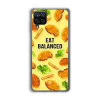 Eat Balanced: Samsung Galaxy A12 Transparant Hoesje