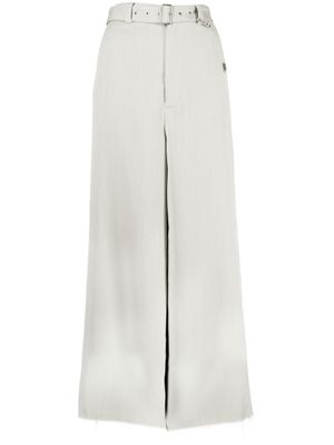 Maison MIHARA YASUHIRO pantalon ample à taille ceinturée - Gris