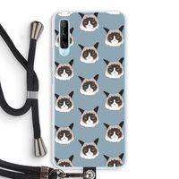 It's a Purrr Case: Huawei P Smart Pro Transparant Hoesje met koord
