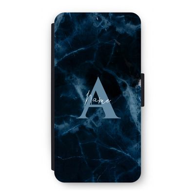 Midnight Marble: iPhone 12 Flip Hoesje