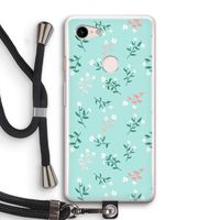 Small white flowers: Pixel 3 Transparant Hoesje met koord