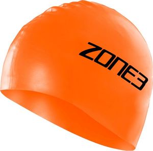 Zone3 Silicone swim cap oranje