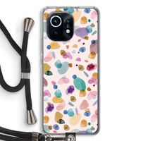 Terrazzo Memphis Pink: Xiaomi Mi 11 Transparant Hoesje met koord