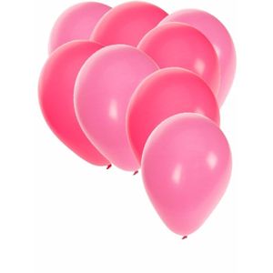 Roze en lichtroze ballonnen 30x stuks   -