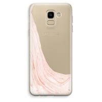 Peach bath: Samsung Galaxy J6 (2018) Transparant Hoesje