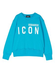 DSQUARED2 KIDS sweat à logo Icon imprimé - Bleu