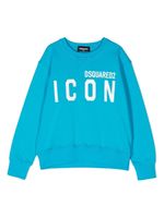 DSQUARED2 KIDS sweat à logo Icon imprimé - Bleu - thumbnail