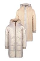 Like Flo Meisjes reversibel winterjas met capuchon - Ariana - Metallic lt goud - thumbnail