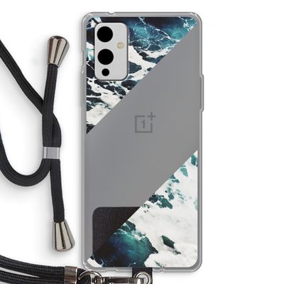 Golven: OnePlus 9 Transparant Hoesje met koord
