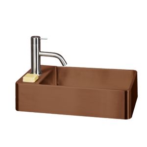 Fontein Lanesto Vanity 22x40x10 cm RVS Copper (excl kraan incl waste)