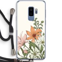 Floral bouquet: Samsung Galaxy S9 Plus Transparant Hoesje met koord