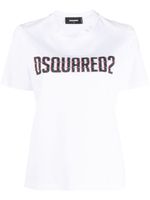 DSQUARED2 t-shirt en coton à logo imprimé - Blanc - thumbnail