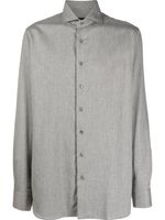 Lardini chemise cintrée à boutonnière - Gris