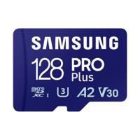 Samsung Pro Plus microSDXC 128GB + USB-adapter Micro SD-kaart Blauw
