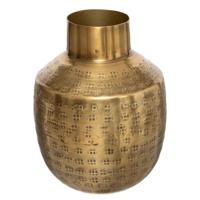 Bloemenvaas Emperor Bol - goud - metaal - D10 x H15 cm - Stelen en boeketten