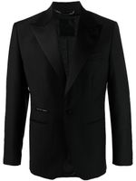 Philipp Plein blazer à simple boutonnage - Noir