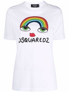 DSQUARED2 t-shirt à logo imprimé - Blanc