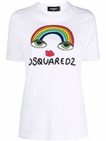 DSQUARED2 t-shirt à logo imprimé - Blanc