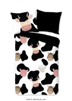 Good Morning Ledikant babydekbedovertrek "koeien" - Multi - (100x135 cm) - Katoen