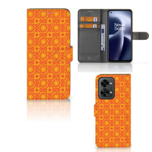 OnePlus Nord 2T Telefoon Hoesje Batik Oranje