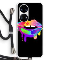 Lip Palette: Huawei P50 Transparant Hoesje met koord