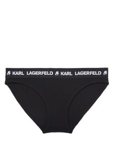 Karl Lagerfeld culotte à taille à logo - Noir