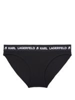 Karl Lagerfeld culotte à taille à logo - Noir - thumbnail