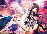 Poster Puella Magi Madoka Magica Goddess Madoka and Homura 52x38cm