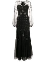 Temperley London robe longue à détail noué au dos - Noir