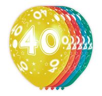 40 jaar verjaardag ballonnen (5st) - thumbnail