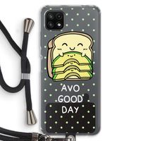 Avo Good Day: Samsung Galaxy A22 5G Transparant Hoesje met koord