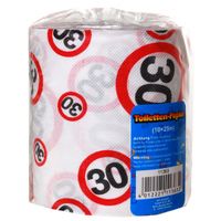 Toiletpapier rollen voor een 30 jaar verjaardag