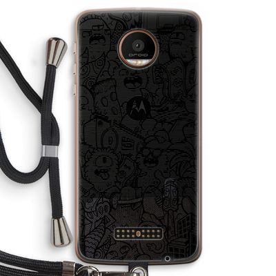 Vexx Black City : Motorola Moto Z Force Transparant Hoesje met koord