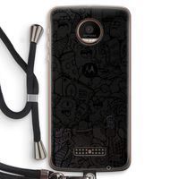 Vexx Black City : Motorola Moto Z Force Transparant Hoesje met koord