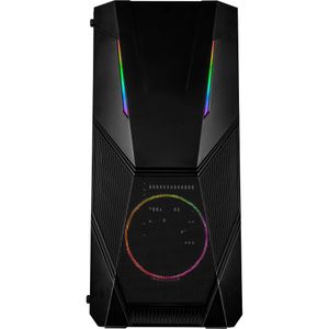 Inter-Tech IT-3303 Hornet Midi - RGB Midi-tower Gaming-behuizing Zwart