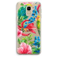 Papegaaien: Samsung Galaxy J6 (2018) Transparant Hoesje