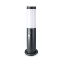 Dally S LED sokkellamp - 45cm - Bewegingssensor en schemerschakelaar - IP44 waterdicht - E27 fitting - Buitenlamp - Antraciet