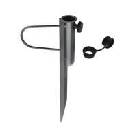 Redcliffs Parasolharing - 42 x 17 cm - antraciet - metaal - parasolhouder - grondpen