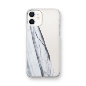 Gestreepte marmer: iPhone 12 mini Transparant Hoesje