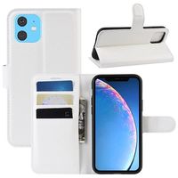 iPhone 11 Wallet Case met Magnetische Sluiting - Wit