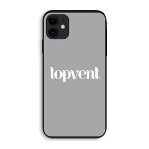 Topvent Grijs Wit: iPhone 11 Biologisch afbreekbaar hoesje