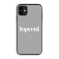 Topvent Grijs Wit: iPhone 11 Biologisch afbreekbaar hoesje
