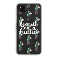 Cactus quote: Google Pixel 4a 5G Transparant Hoesje