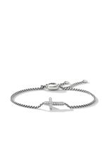 David Yurman bracelet Petite Pavé Cross Chain en argent sterling (1,7 mm)